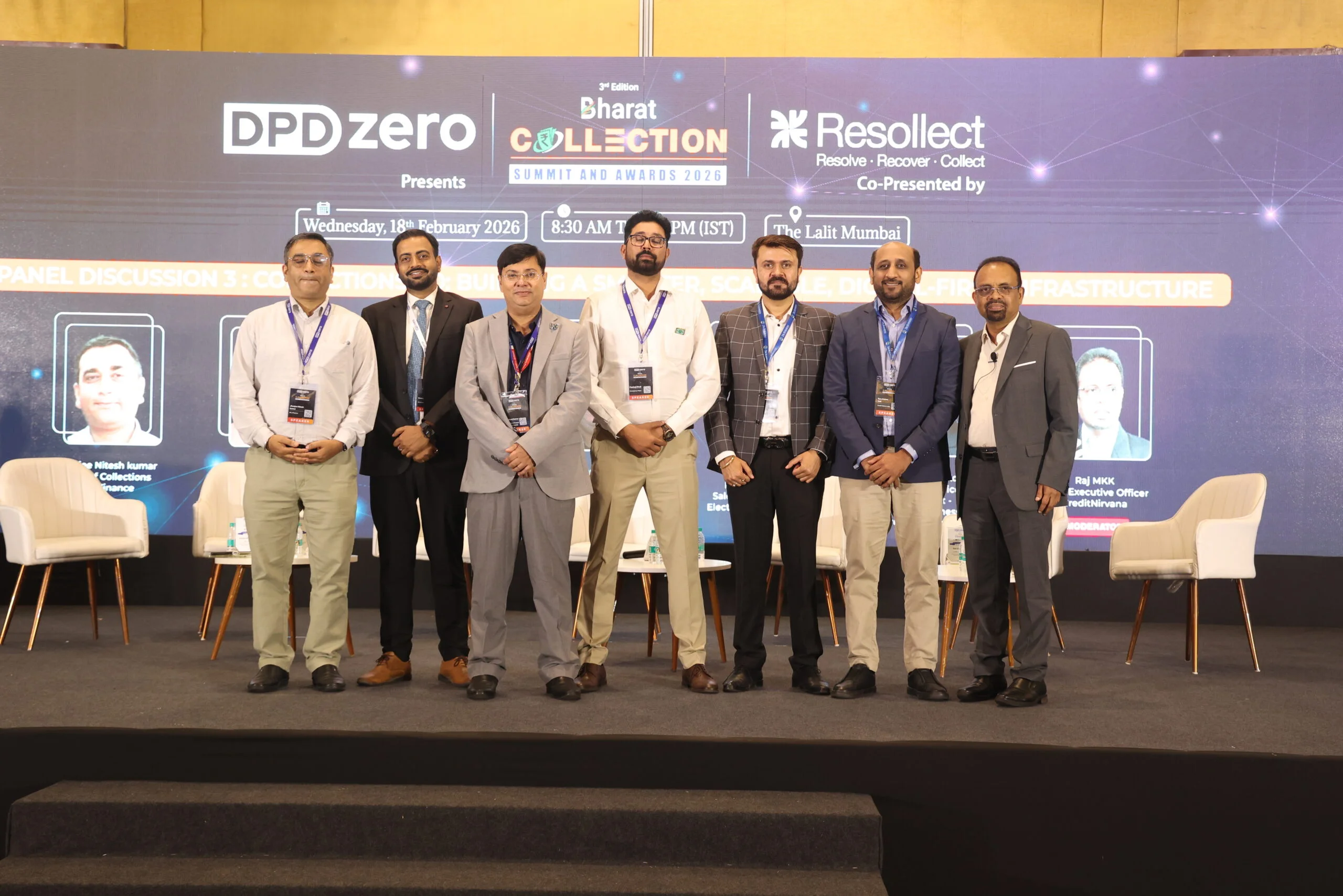 Summit team group photo on stage